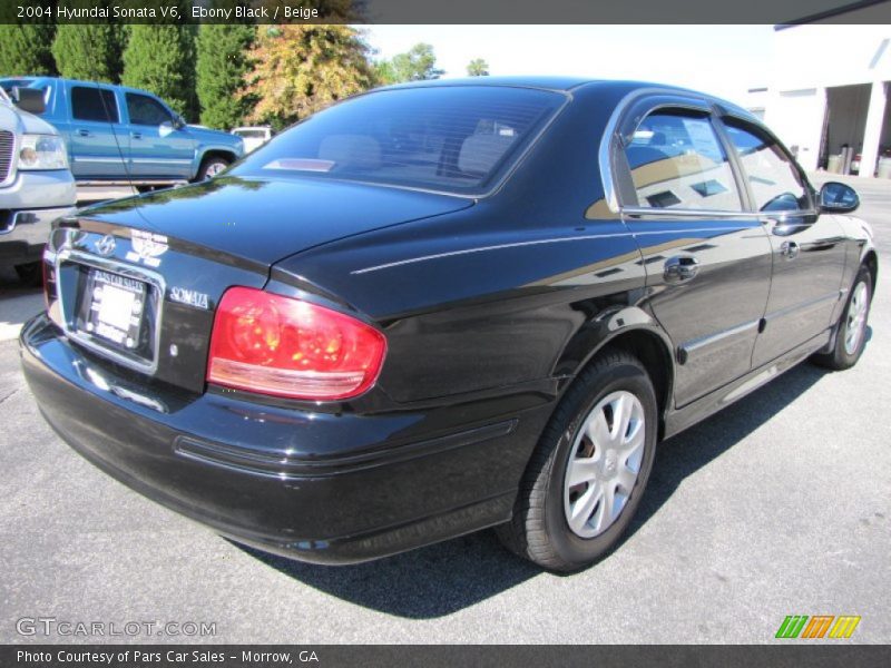 Ebony Black / Beige 2004 Hyundai Sonata V6