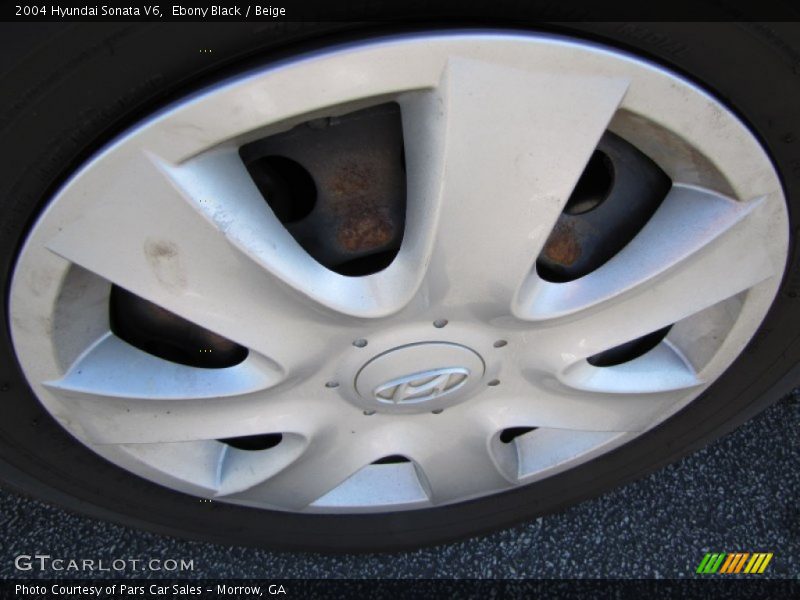 Ebony Black / Beige 2004 Hyundai Sonata V6