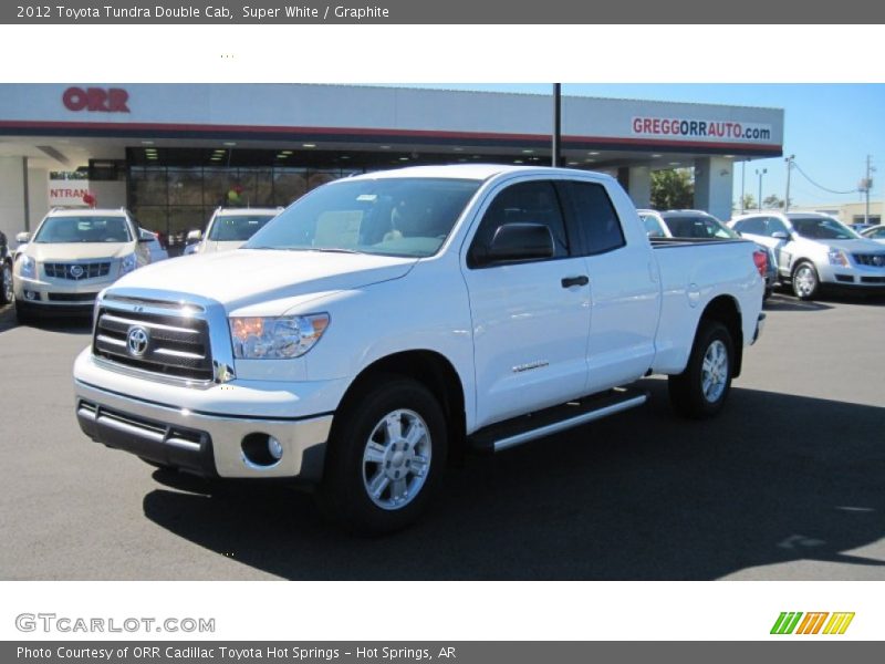 Super White / Graphite 2012 Toyota Tundra Double Cab
