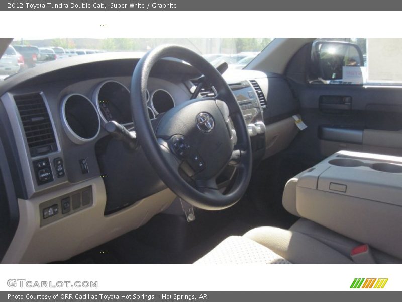Super White / Graphite 2012 Toyota Tundra Double Cab