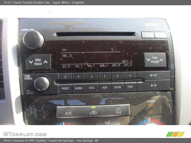 Super White / Graphite 2012 Toyota Tundra Double Cab