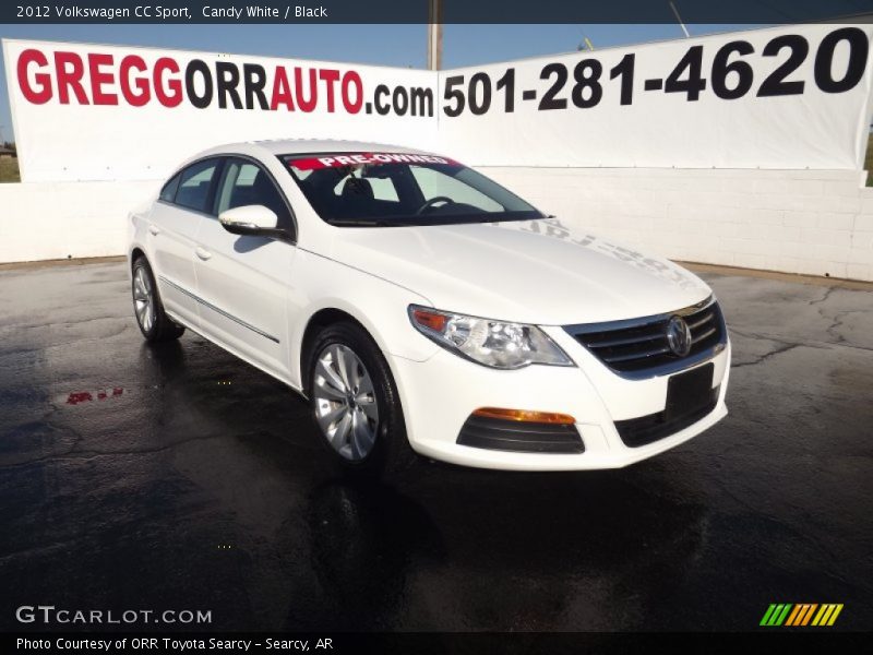 Candy White / Black 2012 Volkswagen CC Sport
