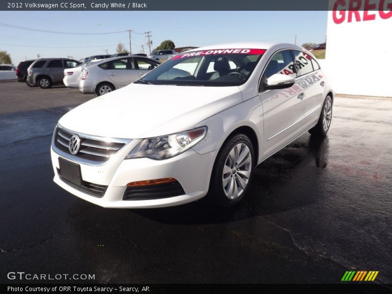 Candy White / Black 2012 Volkswagen CC Sport