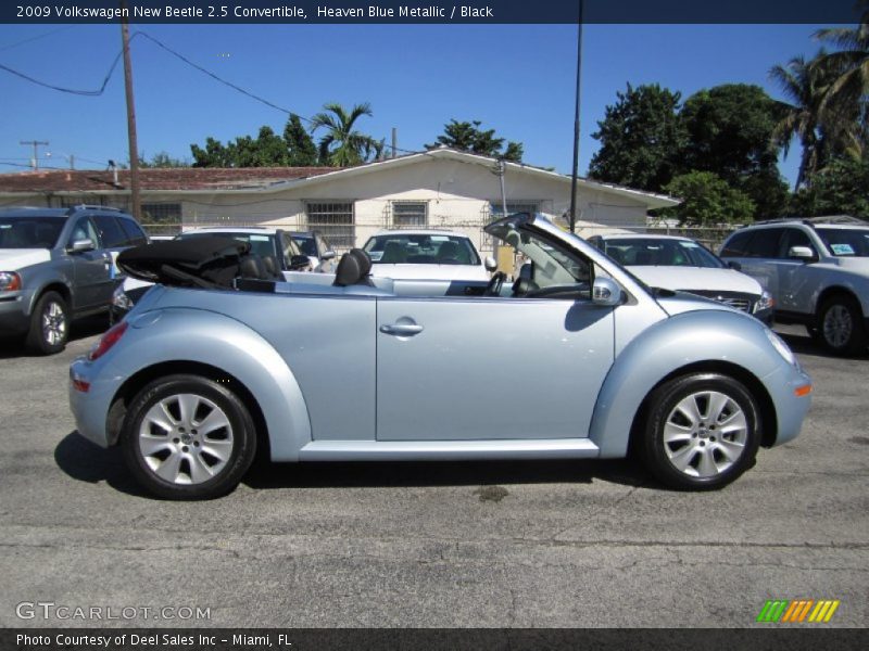 Heaven Blue Metallic / Black 2009 Volkswagen New Beetle 2.5 Convertible