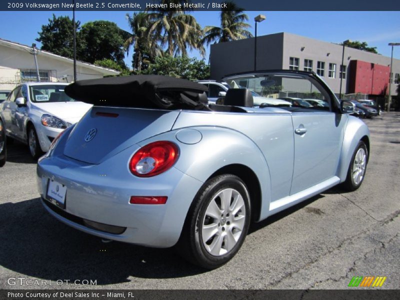 Heaven Blue Metallic / Black 2009 Volkswagen New Beetle 2.5 Convertible