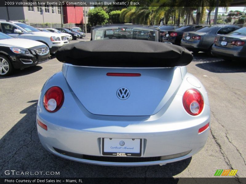 Heaven Blue Metallic / Black 2009 Volkswagen New Beetle 2.5 Convertible