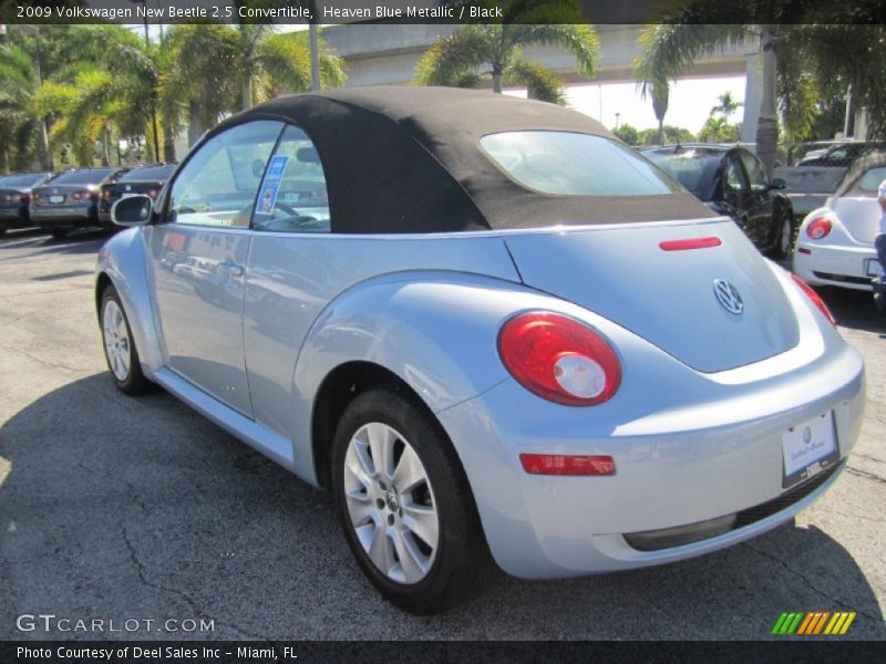 Heaven Blue Metallic / Black 2009 Volkswagen New Beetle 2.5 Convertible