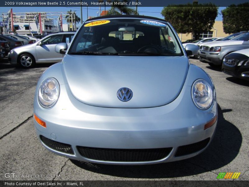 Heaven Blue Metallic / Black 2009 Volkswagen New Beetle 2.5 Convertible