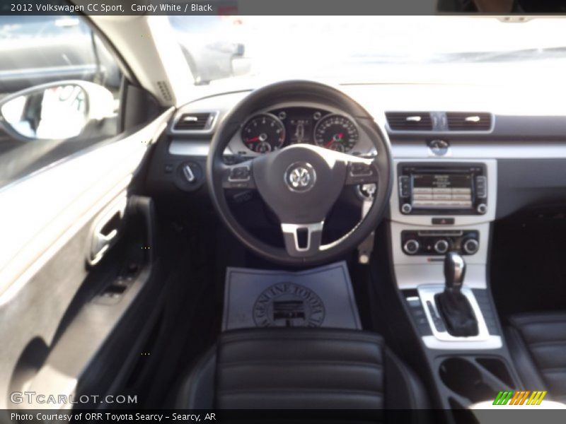 Candy White / Black 2012 Volkswagen CC Sport