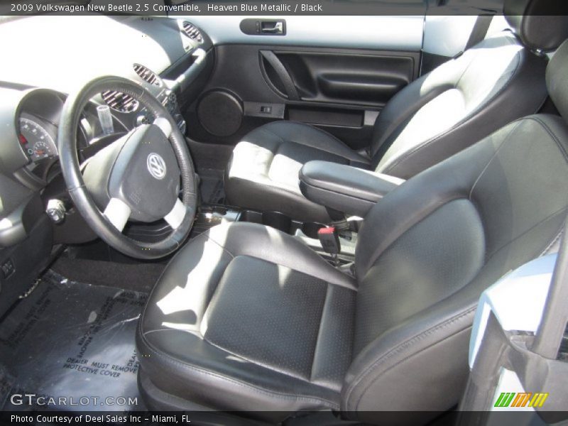 Heaven Blue Metallic / Black 2009 Volkswagen New Beetle 2.5 Convertible