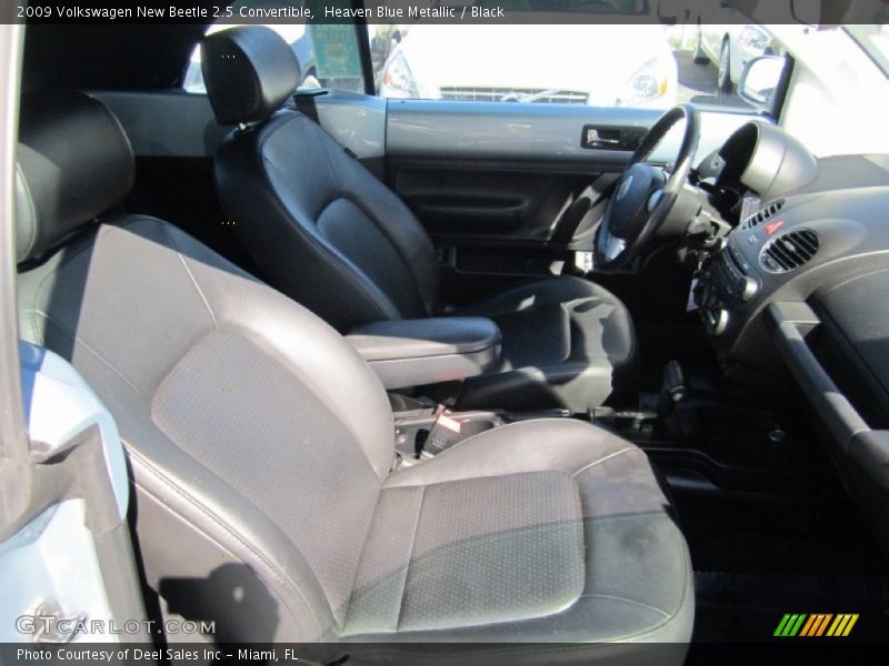 Heaven Blue Metallic / Black 2009 Volkswagen New Beetle 2.5 Convertible