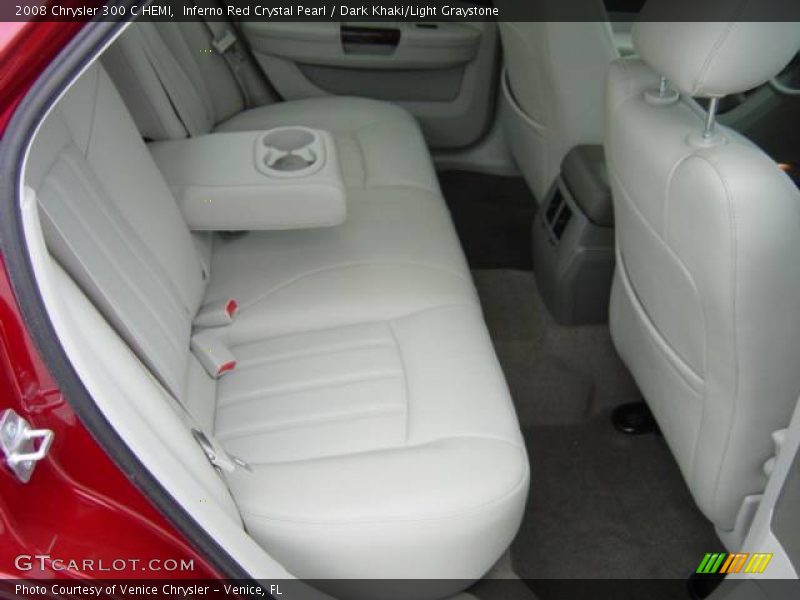 Inferno Red Crystal Pearl / Dark Khaki/Light Graystone 2008 Chrysler 300 C HEMI
