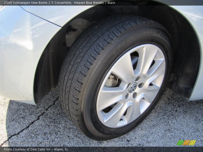 Heaven Blue Metallic / Black 2009 Volkswagen New Beetle 2.5 Convertible