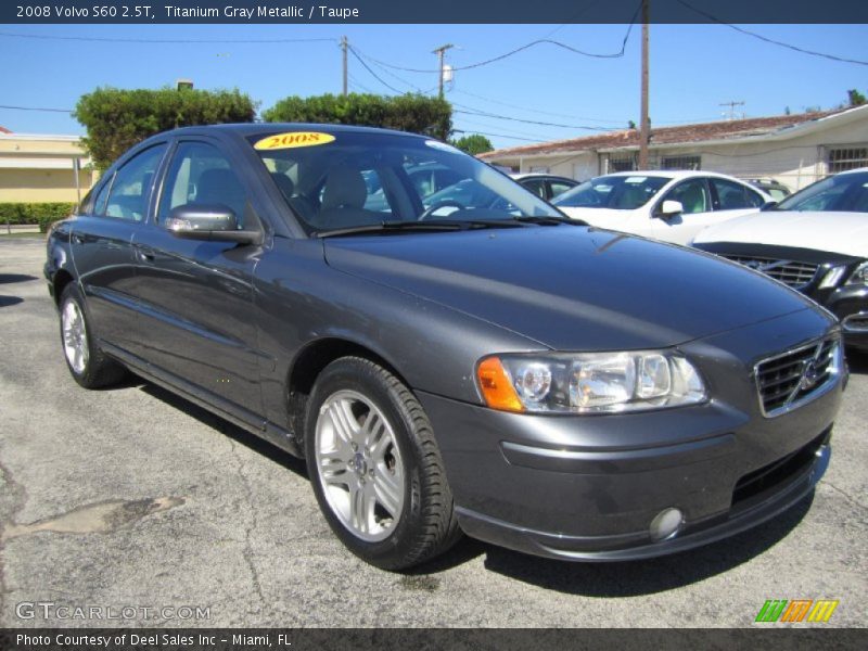 Titanium Gray Metallic / Taupe 2008 Volvo S60 2.5T