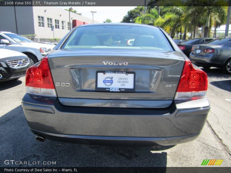 Titanium Gray Metallic / Taupe 2008 Volvo S60 2.5T