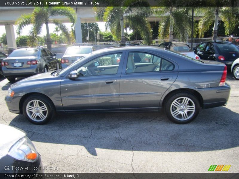 Titanium Gray Metallic / Taupe 2008 Volvo S60 2.5T