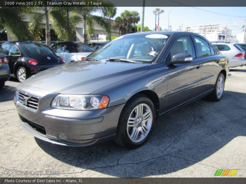 Titanium Gray Metallic / Taupe 2008 Volvo S60 2.5T
