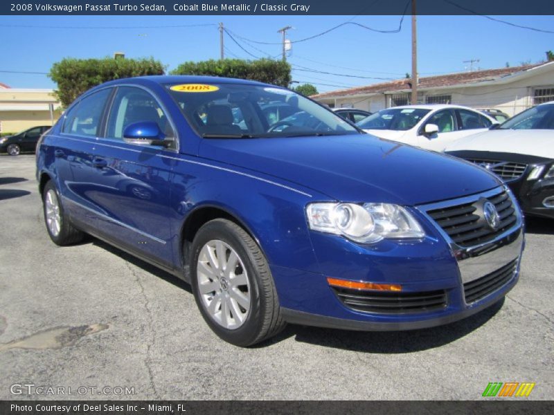 Cobalt Blue Metallic / Classic Gray 2008 Volkswagen Passat Turbo Sedan