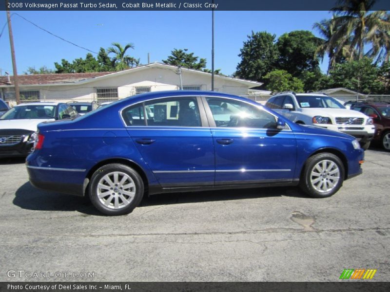 Cobalt Blue Metallic / Classic Gray 2008 Volkswagen Passat Turbo Sedan