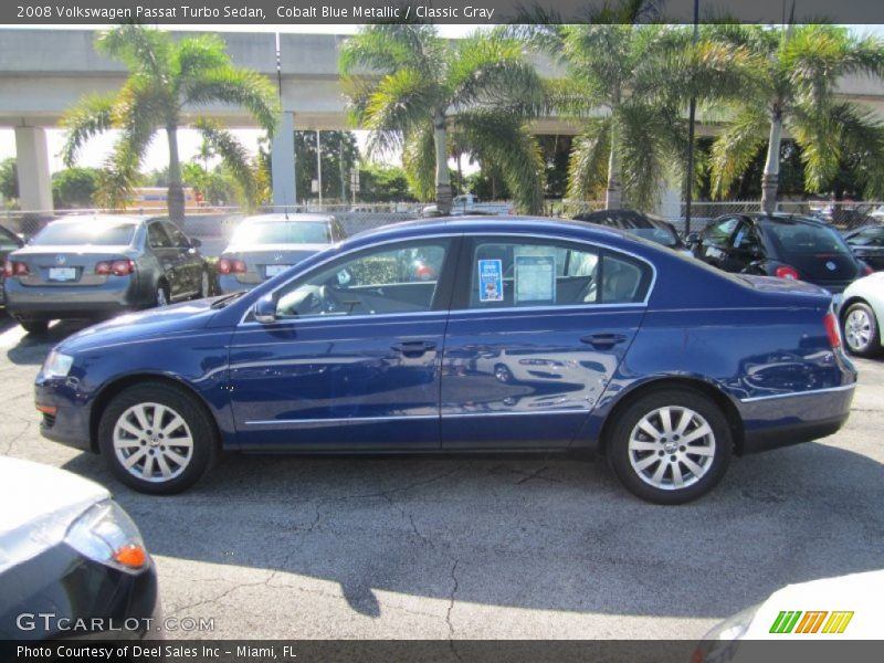 Cobalt Blue Metallic / Classic Gray 2008 Volkswagen Passat Turbo Sedan