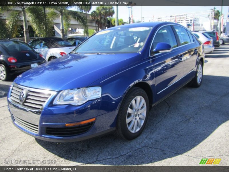 Cobalt Blue Metallic / Classic Gray 2008 Volkswagen Passat Turbo Sedan