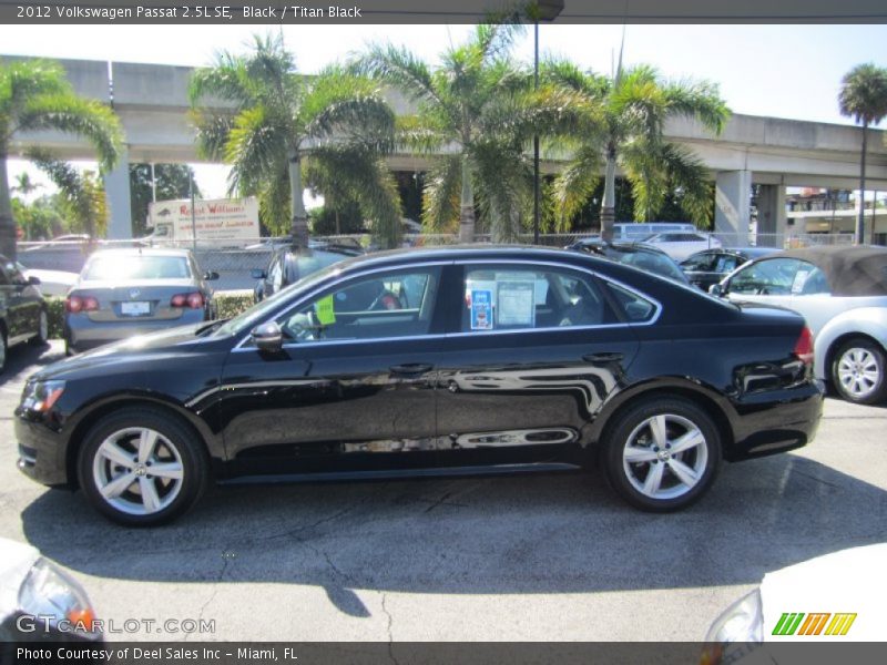 Black / Titan Black 2012 Volkswagen Passat 2.5L SE