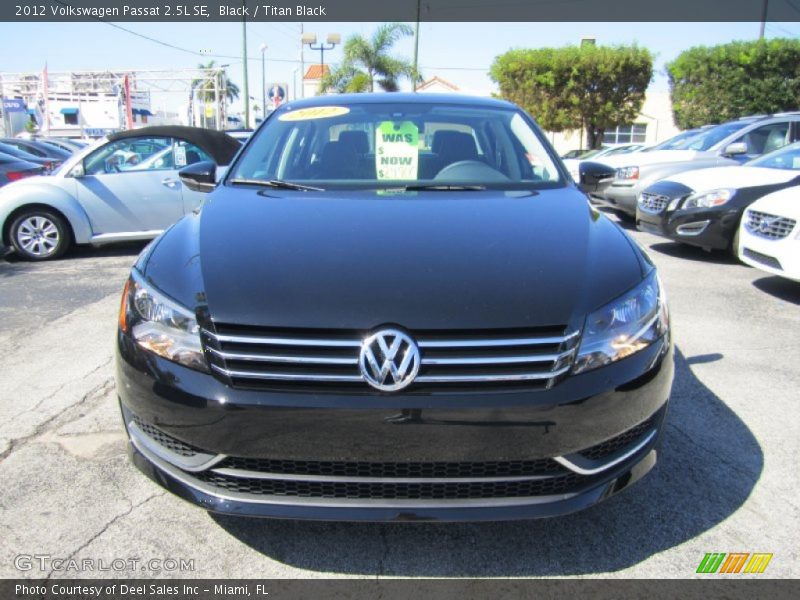 Black / Titan Black 2012 Volkswagen Passat 2.5L SE