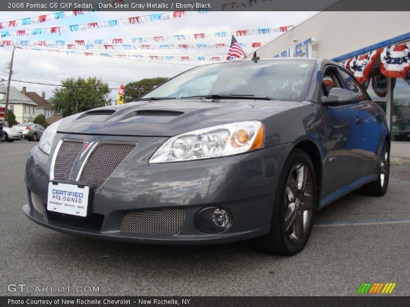 Dark Steel Gray Metallic / Ebony Black 2008 Pontiac G6 GXP Sedan