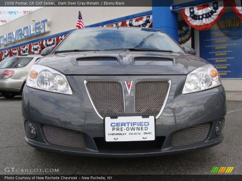 Dark Steel Gray Metallic / Ebony Black 2008 Pontiac G6 GXP Sedan