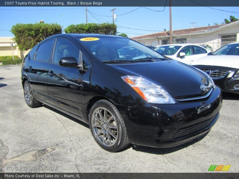 Black / Bisque Beige 2007 Toyota Prius Hybrid Touring