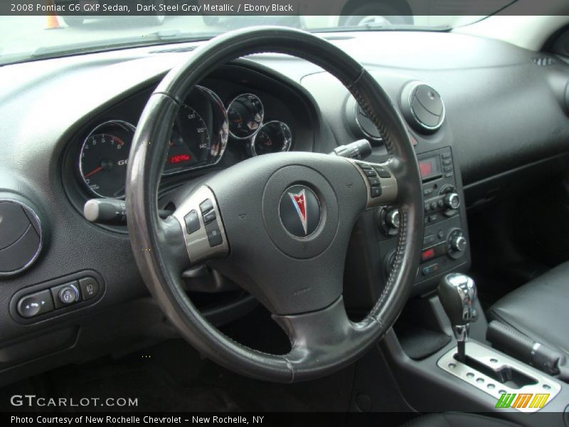 Dark Steel Gray Metallic / Ebony Black 2008 Pontiac G6 GXP Sedan