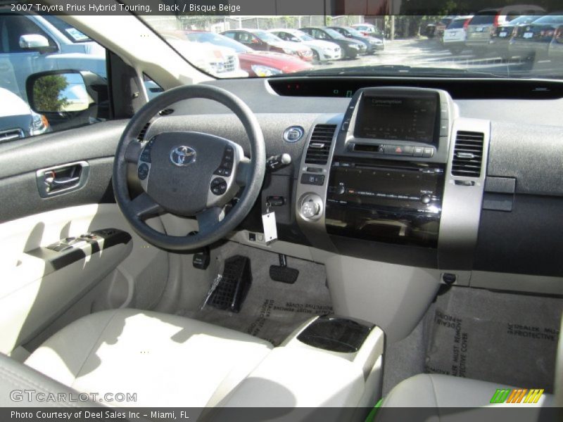 Black / Bisque Beige 2007 Toyota Prius Hybrid Touring