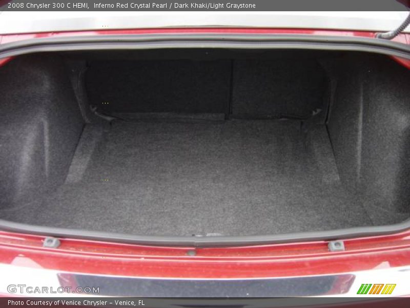Inferno Red Crystal Pearl / Dark Khaki/Light Graystone 2008 Chrysler 300 C HEMI