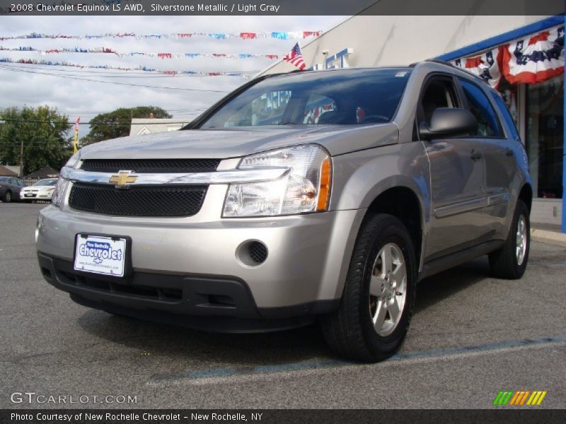Silverstone Metallic / Light Gray 2008 Chevrolet Equinox LS AWD