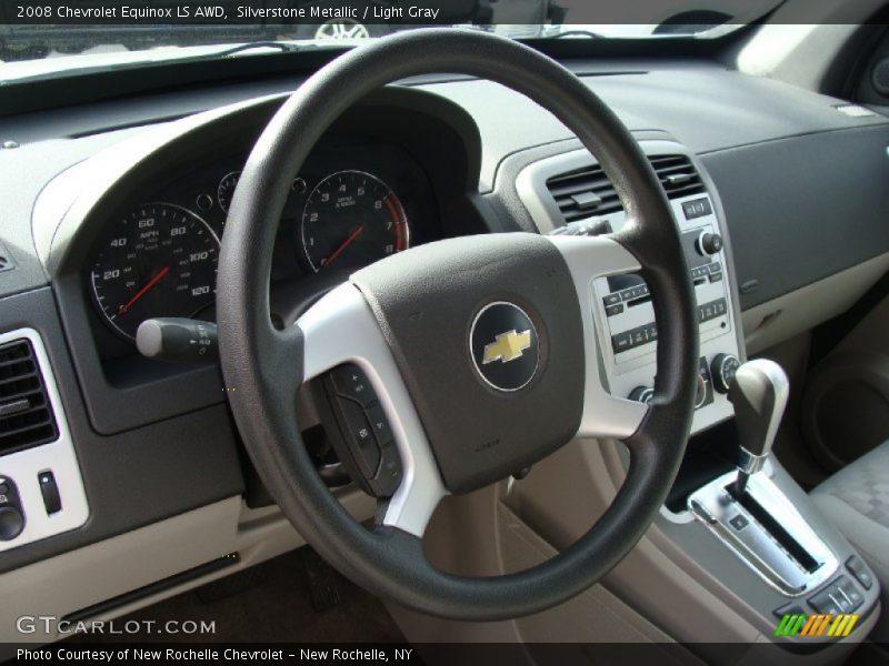 Silverstone Metallic / Light Gray 2008 Chevrolet Equinox LS AWD