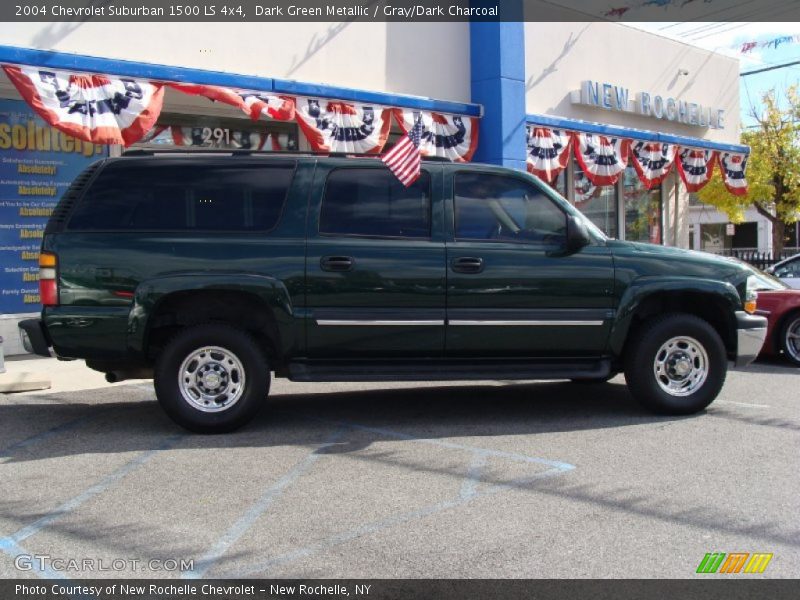 Dark Green Metallic / Gray/Dark Charcoal 2004 Chevrolet Suburban 1500 LS 4x4