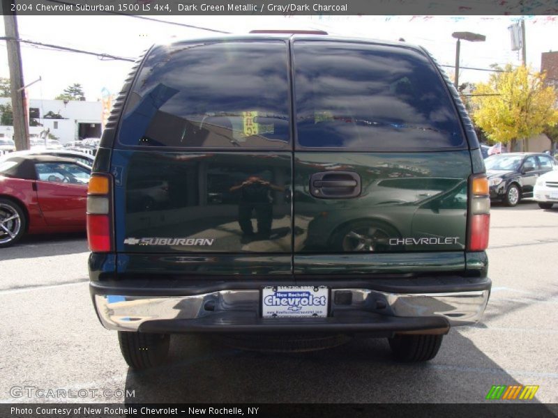 Dark Green Metallic / Gray/Dark Charcoal 2004 Chevrolet Suburban 1500 LS 4x4