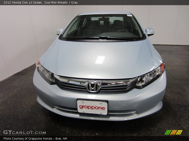 Cool Mist Metallic / Gray 2012 Honda Civic LX Sedan