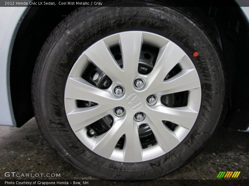 Cool Mist Metallic / Gray 2012 Honda Civic LX Sedan
