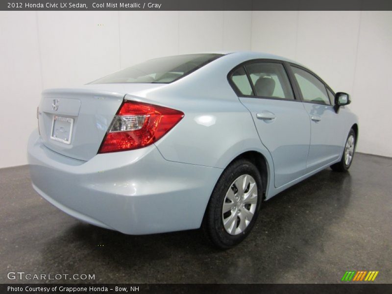 Cool Mist Metallic / Gray 2012 Honda Civic LX Sedan