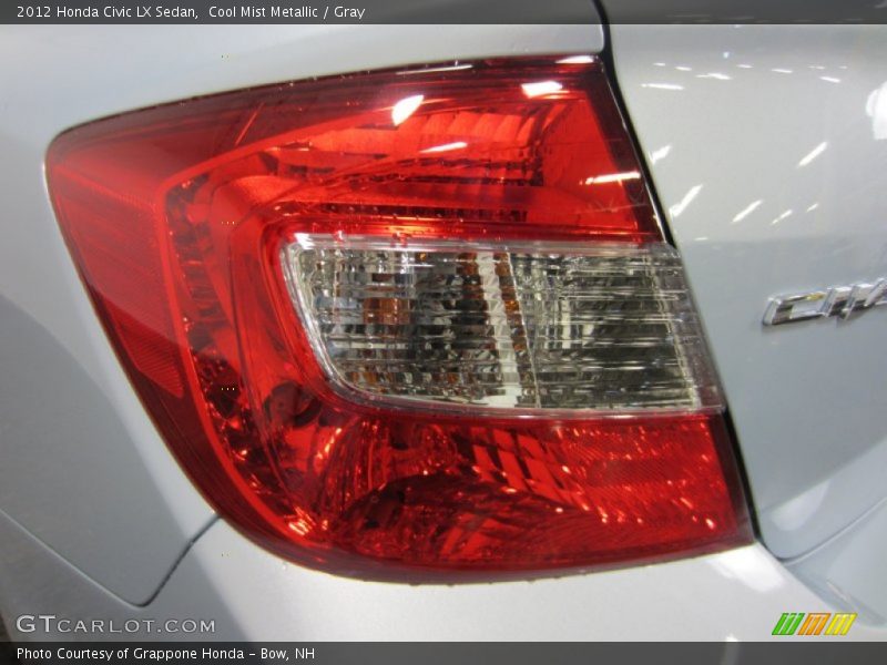 Cool Mist Metallic / Gray 2012 Honda Civic LX Sedan