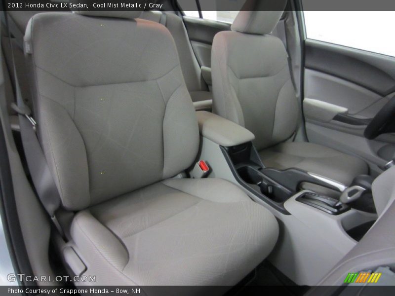 Cool Mist Metallic / Gray 2012 Honda Civic LX Sedan