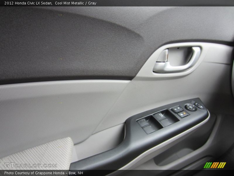 Cool Mist Metallic / Gray 2012 Honda Civic LX Sedan