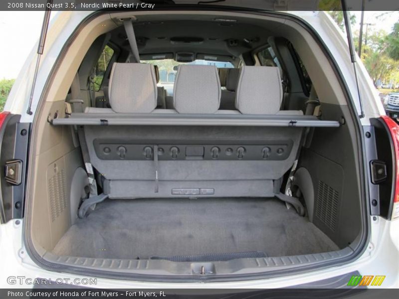 Nordic White Pearl / Gray 2008 Nissan Quest 3.5