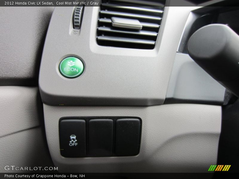 Cool Mist Metallic / Gray 2012 Honda Civic LX Sedan