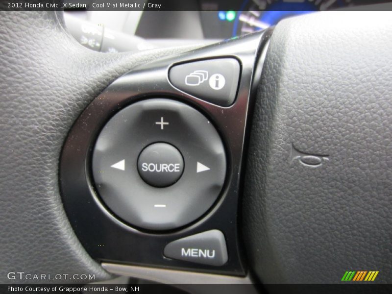 Cool Mist Metallic / Gray 2012 Honda Civic LX Sedan