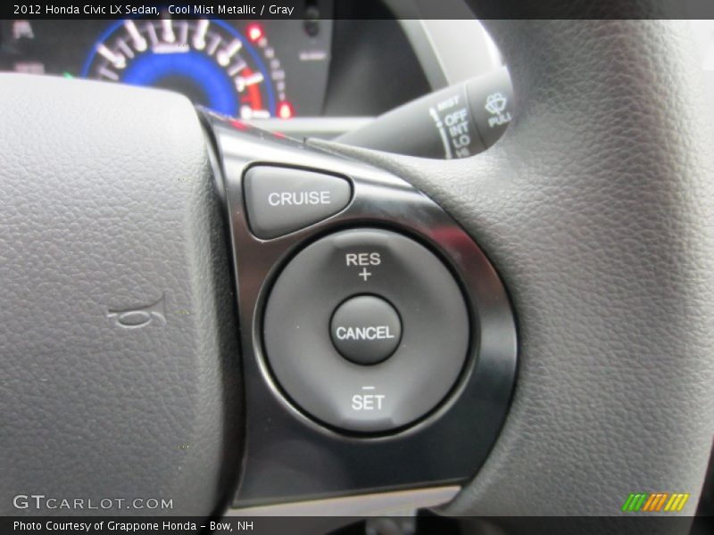 Cool Mist Metallic / Gray 2012 Honda Civic LX Sedan