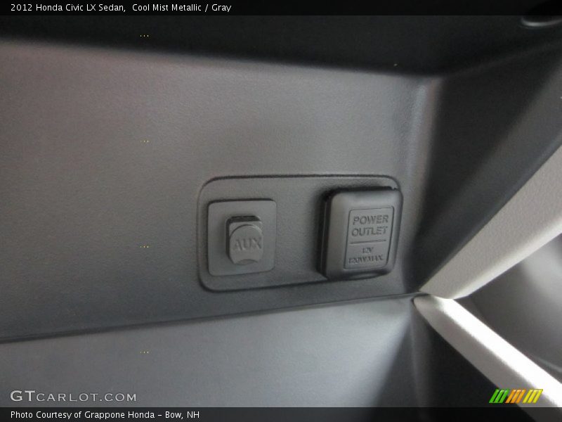 Cool Mist Metallic / Gray 2012 Honda Civic LX Sedan