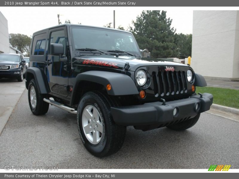 Black / Dark Slate Gray/Medium Slate Gray 2010 Jeep Wrangler Sport 4x4