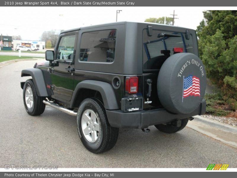 Black / Dark Slate Gray/Medium Slate Gray 2010 Jeep Wrangler Sport 4x4